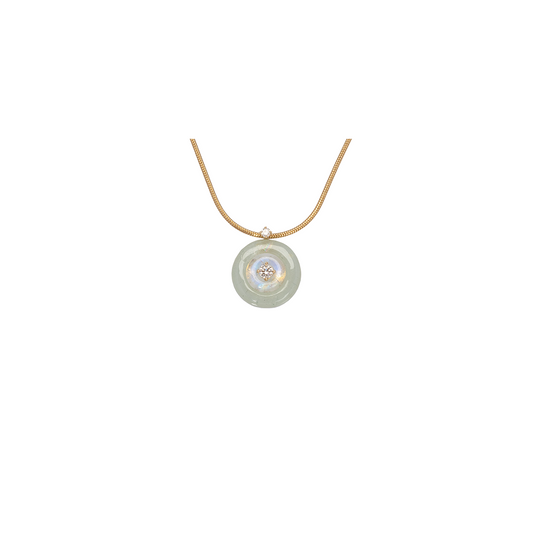 Fernando Jorge 'Surround' Signal Small Pendant with Milky Aquamarine