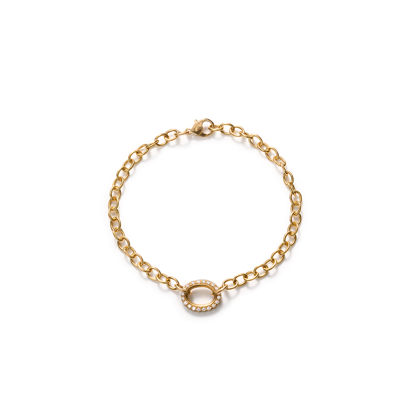 Caroline Ellen Pave Oval Bracelet