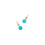 Irene Neuwirth 'Gumball' One-of-a-kind Earrings with Turquoise and Green Tourmaline