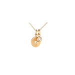 Caroline Ellen Round White Diamond Pendant