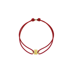 Luis Morais Gold Padlock Cord Bracelet