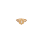 Caroline Ellen Signet Ring with Star Set Diamond