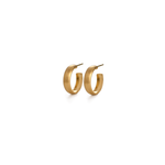 Caroline Ellen Low Domed Hoop Earrings