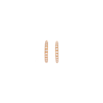 Caroline Ellen Medium Pave Diamond Hoops
