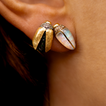 Bibi Van Der Velden Mini Scarab Opal Stud-Single