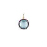 Francesca Villa 'Being Furry' Hand Carved Blue Topaz Cat Portrait Charm