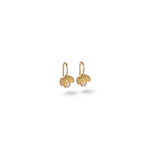 Caroline Ellen Laurel Earrings with Diamonds