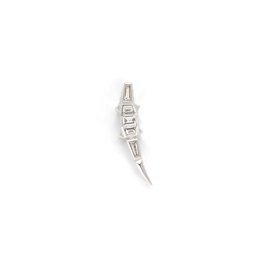 Bibi Van Der Velden Diamond Alligator Ear Climber-Single
