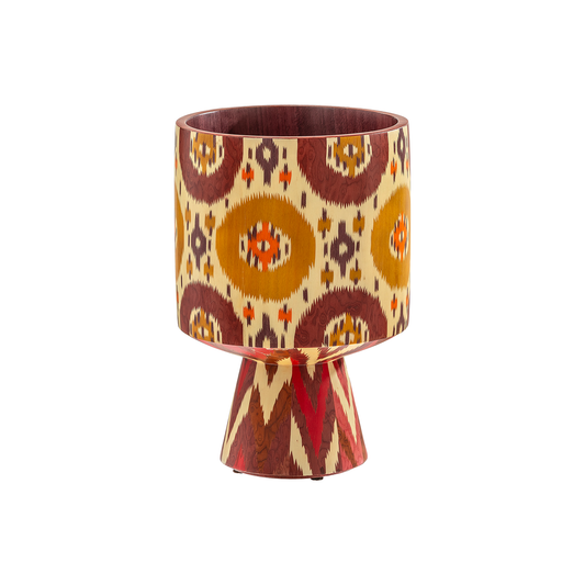 Silvia Furmanovich 'Silk Road' Marquetry Ikat Vase