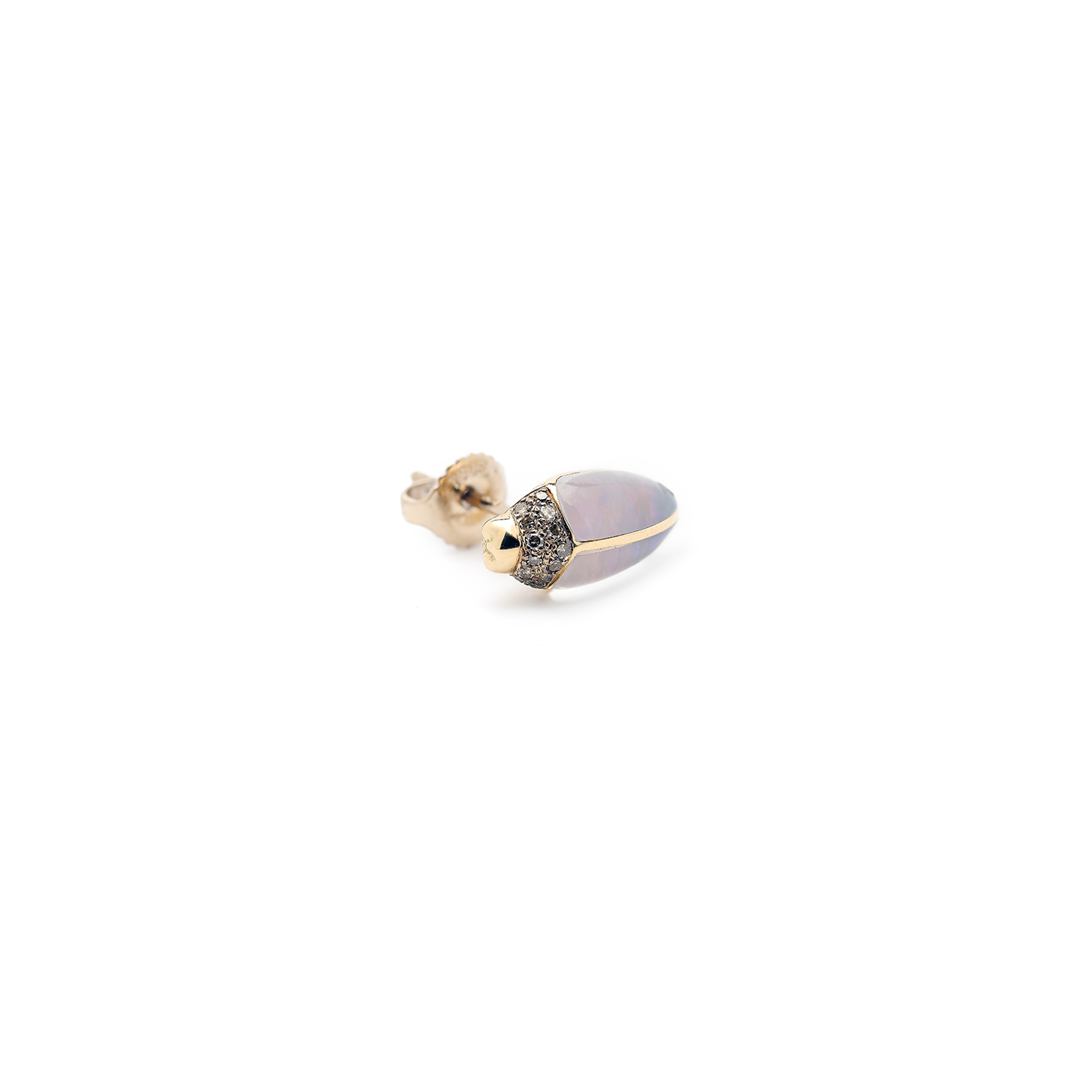 Bibi Van Der Velden Mini Scarab Opal Stud-Single