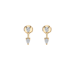 Anita Ko Pear Diamond Orbit Earrings