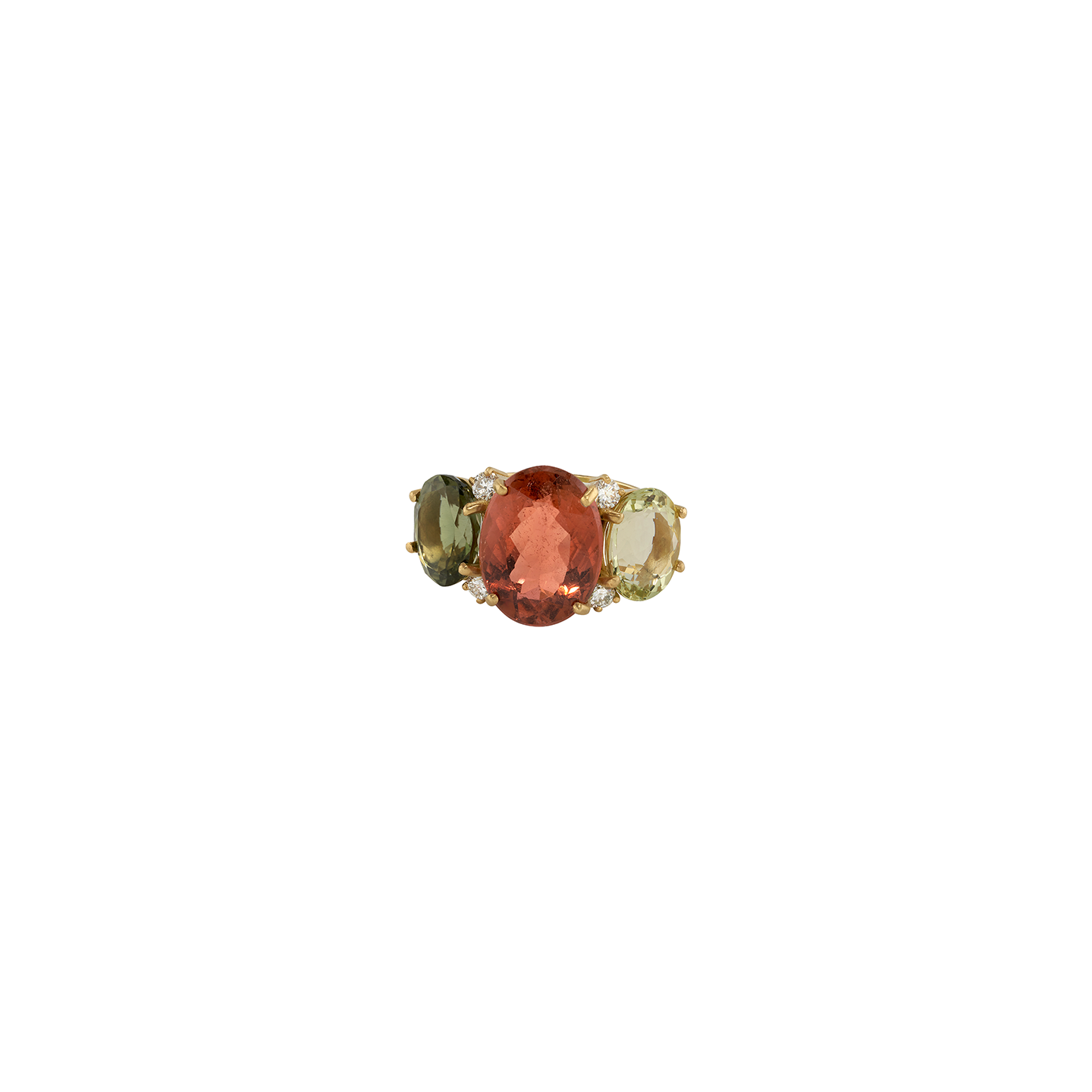 Irene Neuwirth 'Gemmy Gem' One-of-a-Kind Three Stone Tourmaline Ring