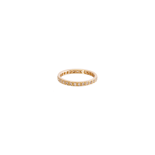 Caroline Ellen Pave Champagne Diamond Band