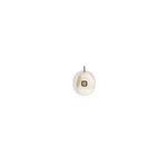 Dezso Grande Carved Lemon Quartz Urchin Charm on Cord