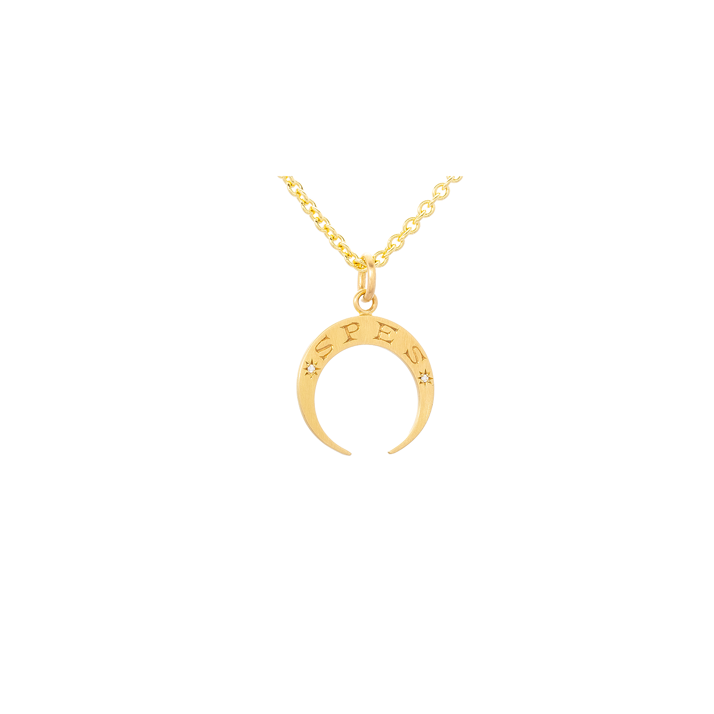 Caroline Ellen "Hope and Abundance" Crescent Pendant