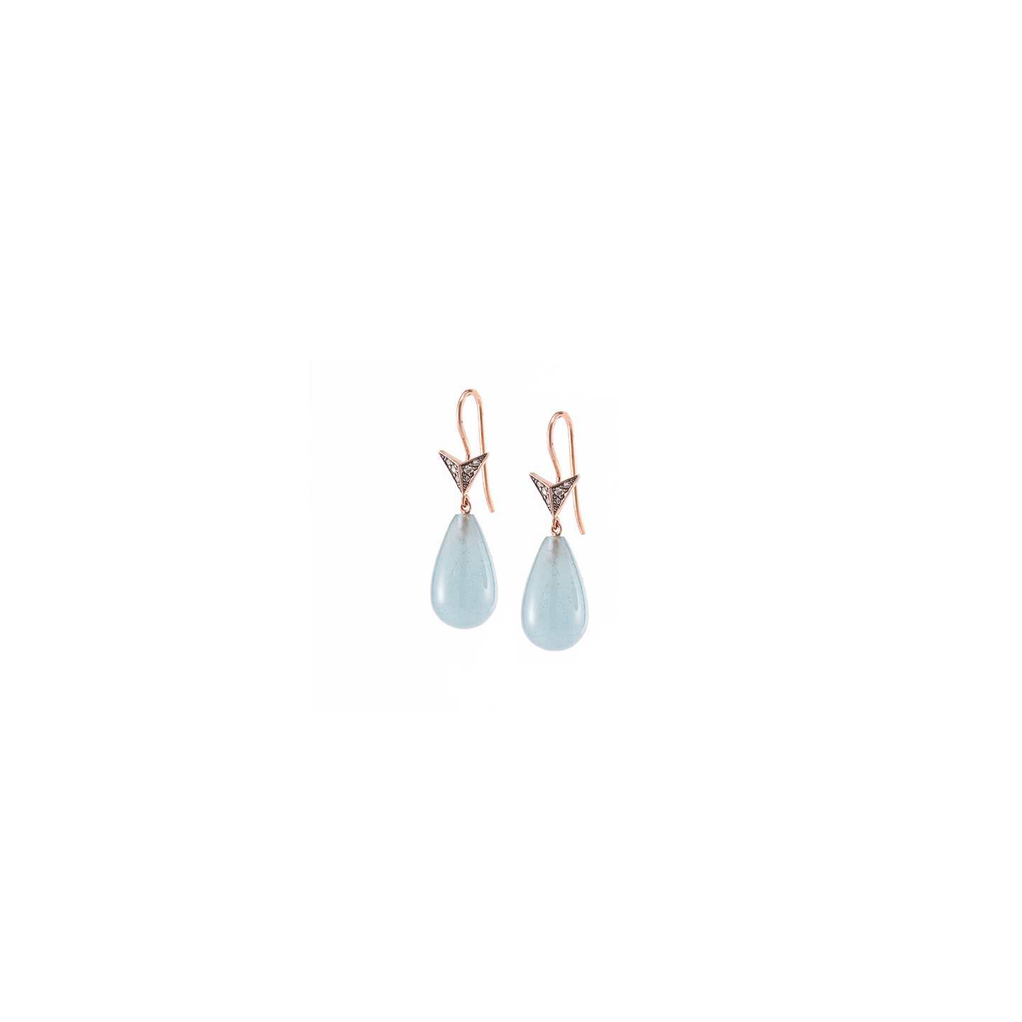Sylva & Cie Aquamarine Drop Earrings