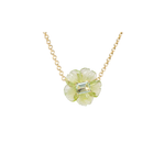 Irene Neuwirth Tropical Flower One-of-a-Kind Carved Peridot and Green Tourmaline Necklace