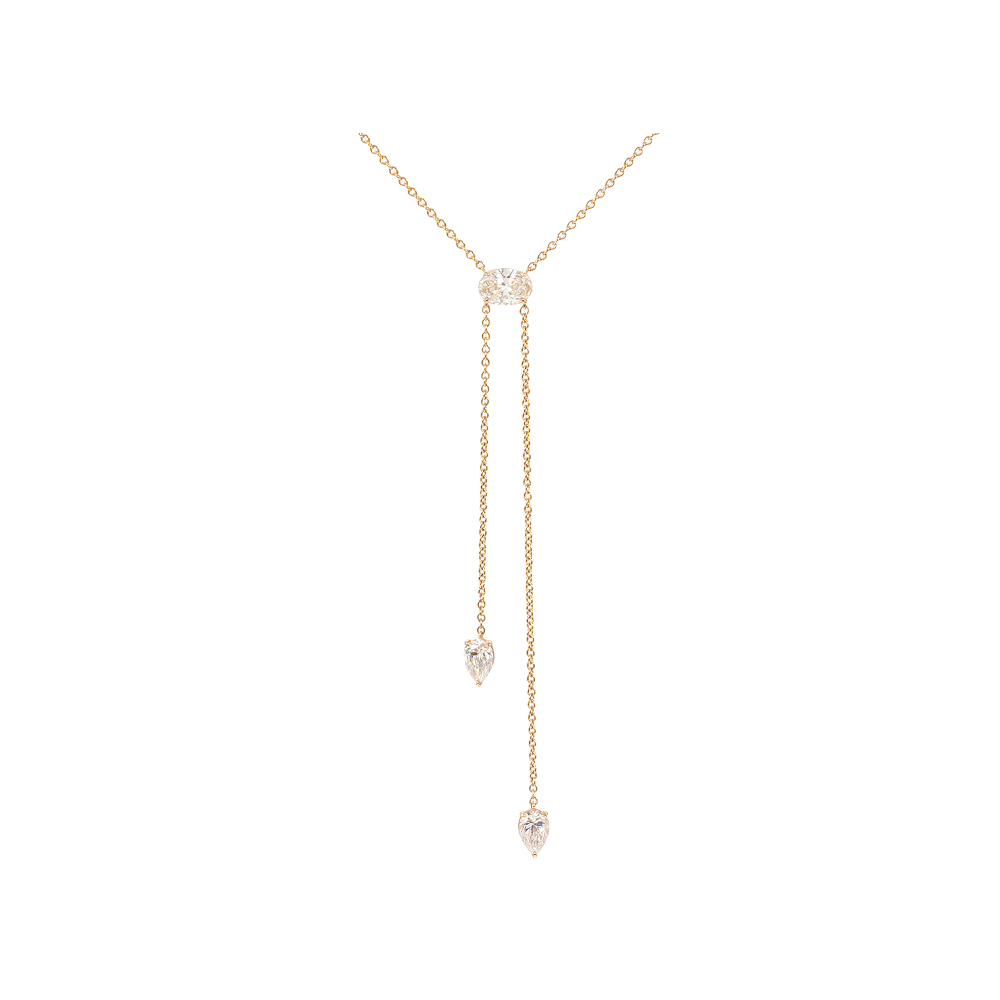 Eva Fehren Boa Bolo 18k Rose Gold Diamond Necklace
