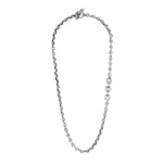 Hoorsenbuhs 5MM Open Link Necklace With Diamond Toggle
