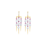 VRAM One-of-a-Kind Chrona Sapphire and Diamond Chandelier Earrings