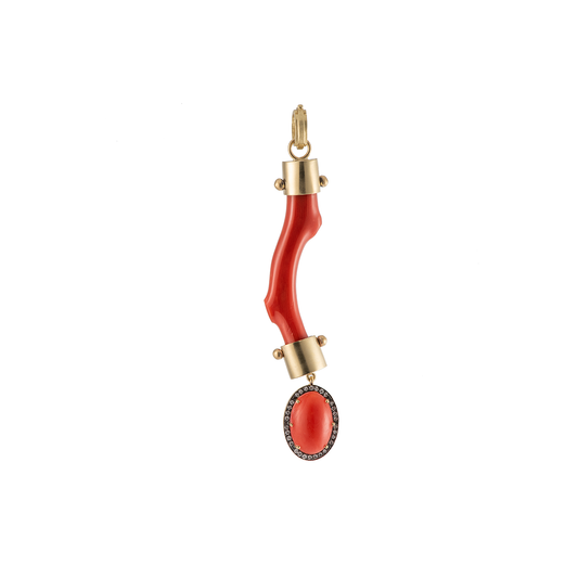 Sylva & Cie Coral Pendant