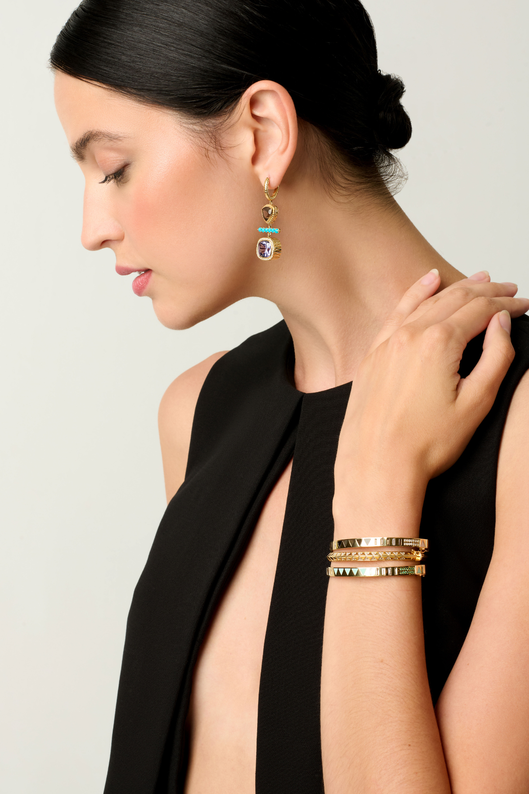 Harwell Godfrey One-of-a-Kind Totem Earrings