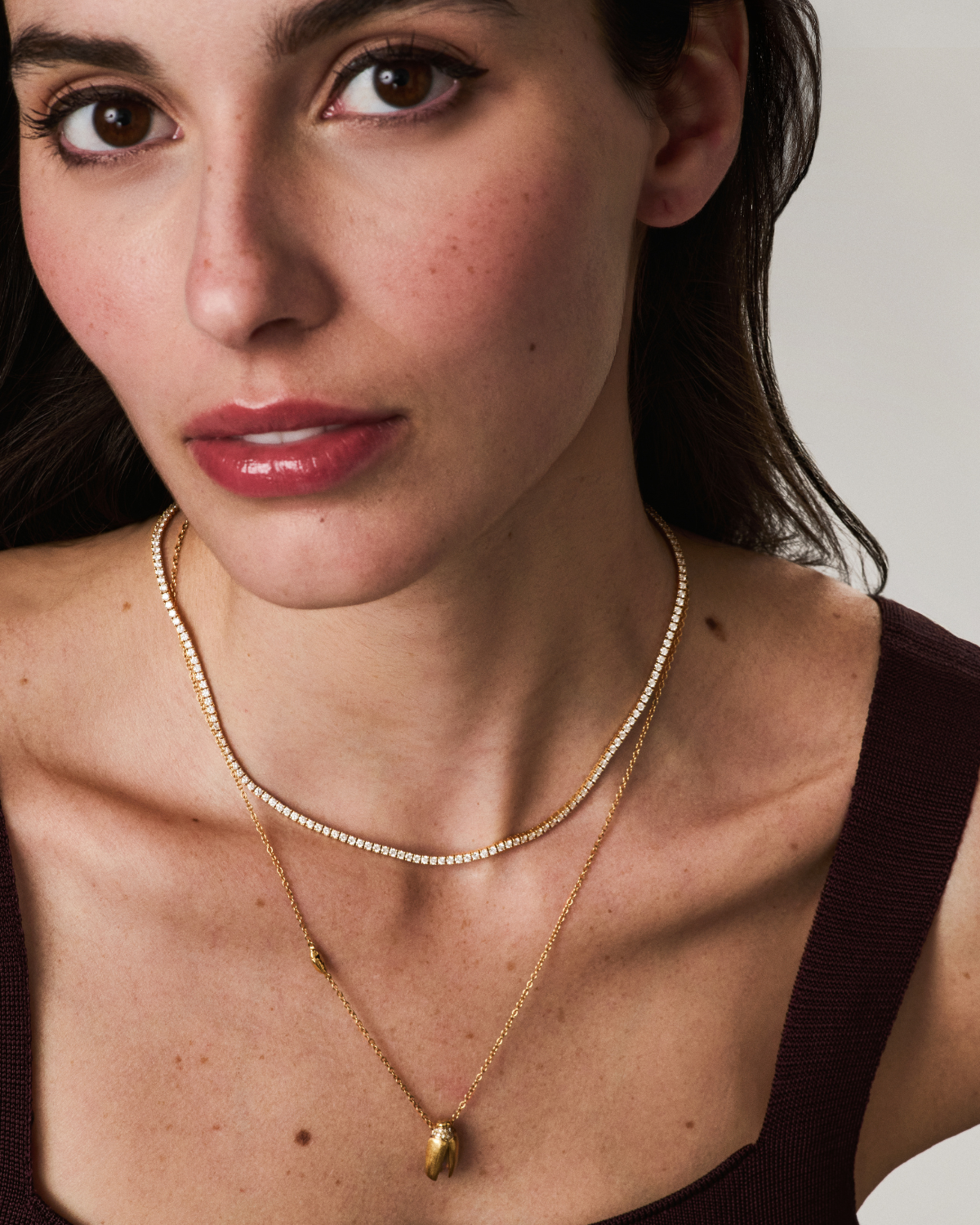 Bibi Van Der Velden Short Solo Scarab Opal Fly Wing Necklace