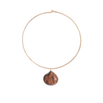 Dezso Carved Red Tiger's Eye Shell Charm