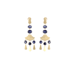 Sylva & Cie Iolite Chandelier Earrings