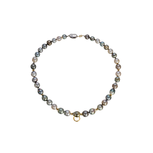 Milamore 'Kintsugi' Noir Pearl Necklace