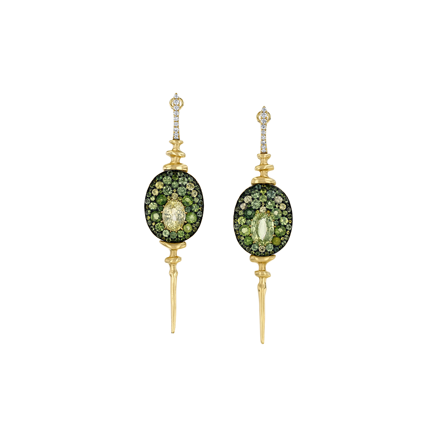 VRAM One-of-a-Kind Chrona Sapphire Disco Earrings