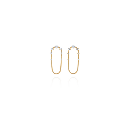 Fernando Jorge 'Parallel' Diamond on Chain Short Earrings