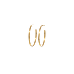 Caroline Ellen Flat Profile Oval Hoops