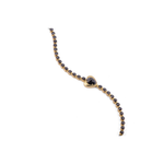 Sylva & Cie Black Diamond Heart Tennis Bracelet