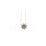 Sylva & Cie Starburst Diamond Pendant Necklace