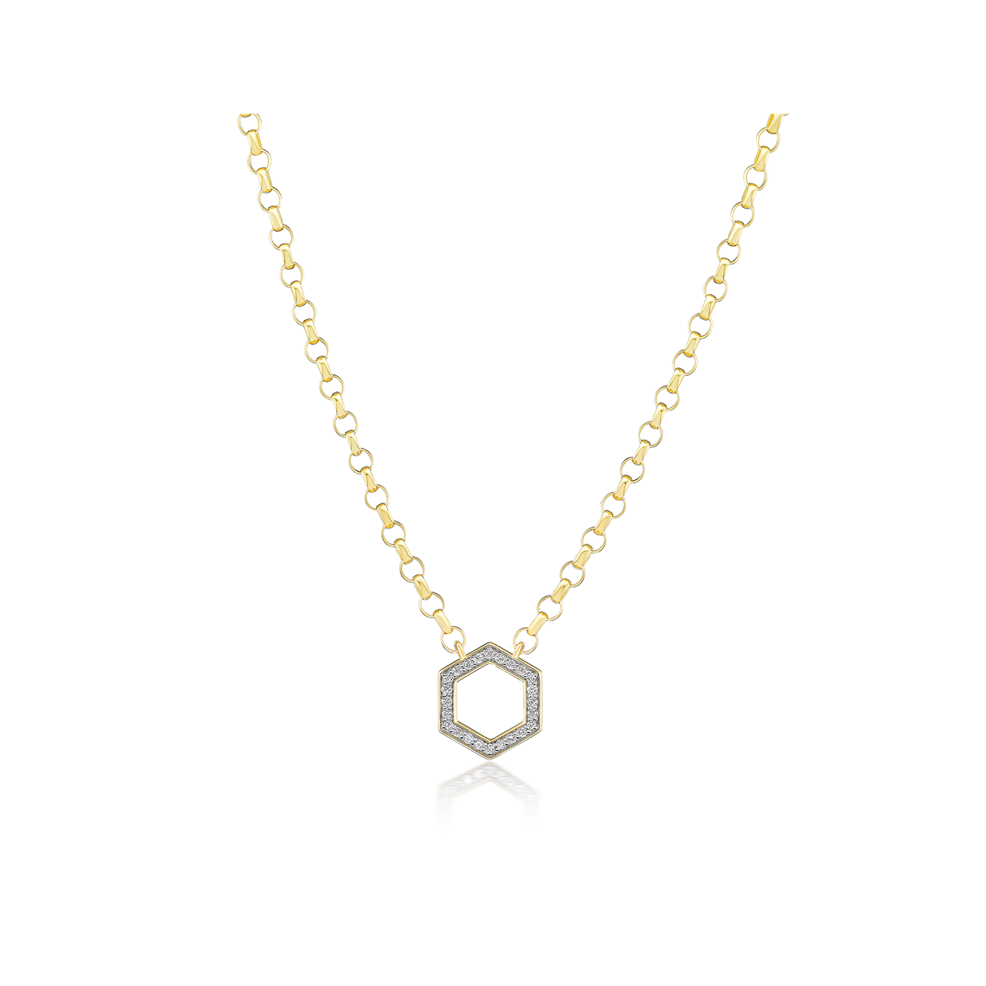 Harwell Godfrey Mini Diamond Hex Rolo Foundation Chain