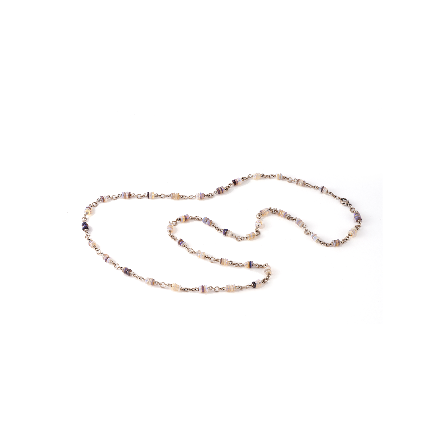 Sylva & Cie Faceted Opal Necklace