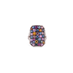 Sylva & Cie Multicolor Sapphire Ten Table Ring
