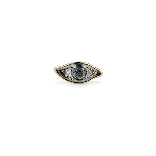 VRAM Large Eye of Chrona Green Sapphire Ring