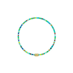 Luis Morais Small Ingot on Beaded Bracelet