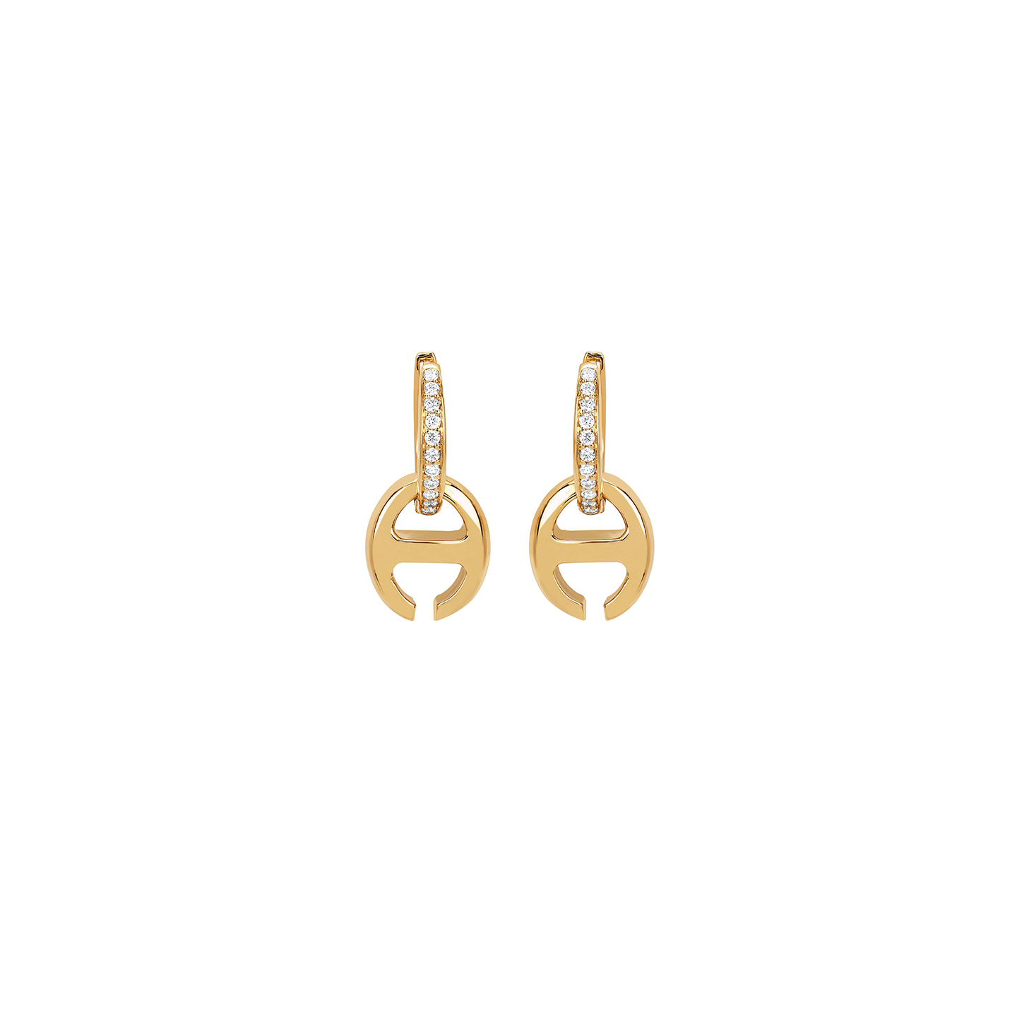Hoorsenbuhs Klaasp Earrings with Diamonds