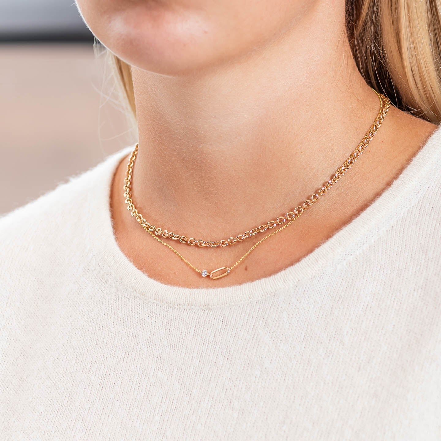 Lizzie Mandler Micro Chain Necklace