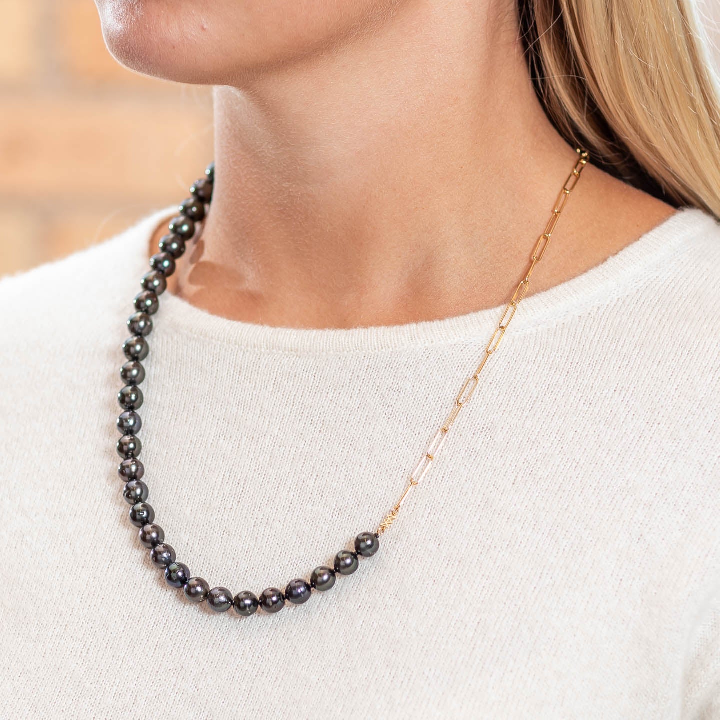 Milamore Classic Noir Pearl Duo Chain