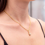 Caroline Ellen Pave Diamond Drop Necklace
