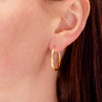 Caroline Ellen Graduated Round Hoop Earrings