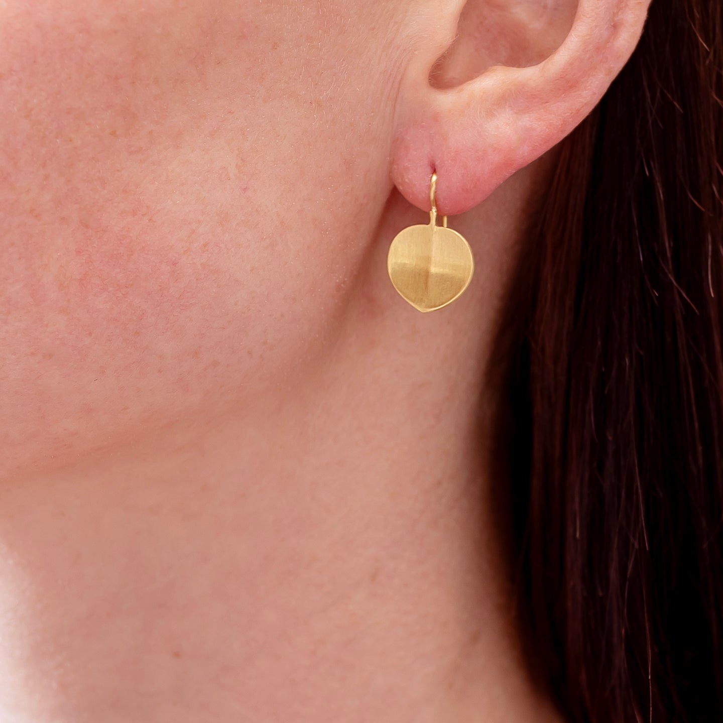 Caroline Ellen Large Leaf Earring