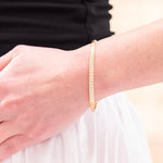 Caroline Ellen Narrow Rounded Cuff with Diamond Pave