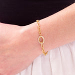 Caroline Ellen Pave Oval Bracelet