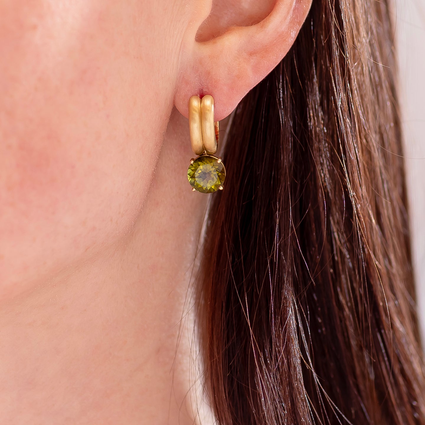 Irene Neuwirth One-of-a-Kind 'Heroic' Green Tourmaline Hoops