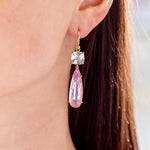 Irene Neuwirth One-of-a-Kind 'Gemmy Gem' Earrings with Green Tourmaline and Kunzite